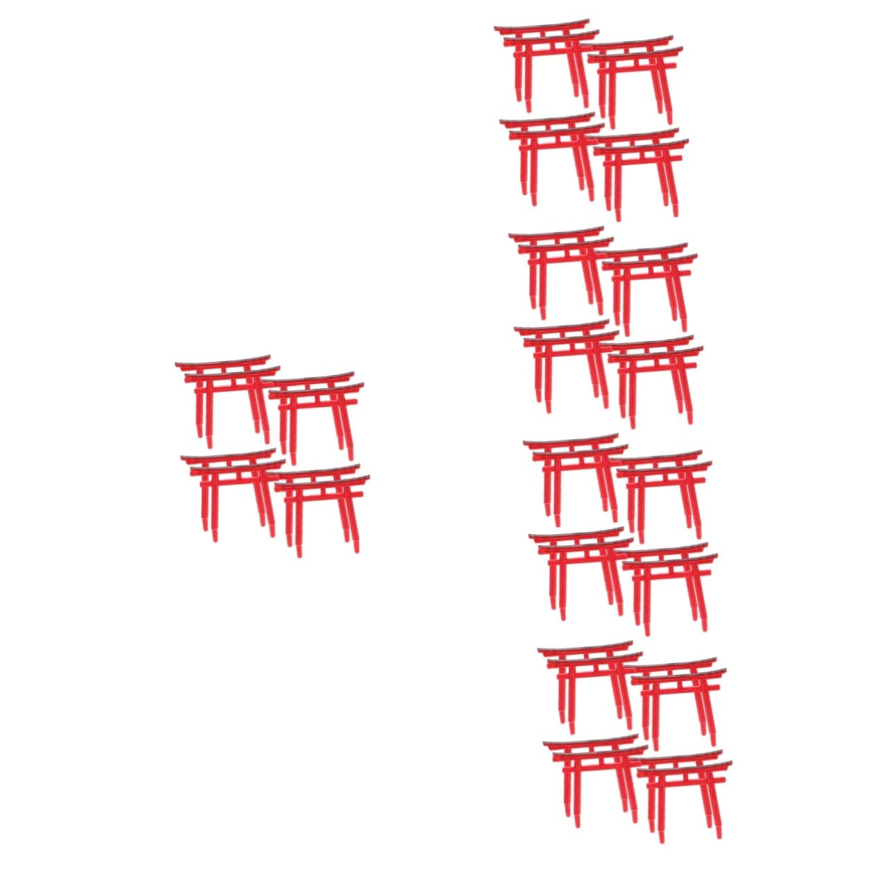 Statue Torii miniature pour style Zen sur un ornement de bureau ou dans un jardin miniature