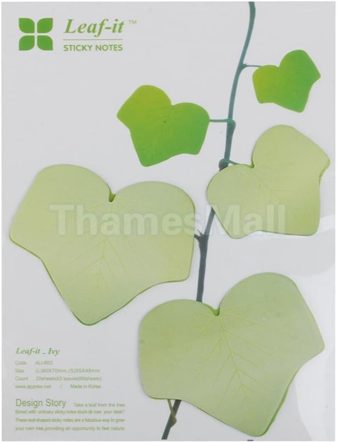 300 Sheets Leaf Sticky Note Memo Leaf-it Sticker Bookmark DIY Home Cafe Wall