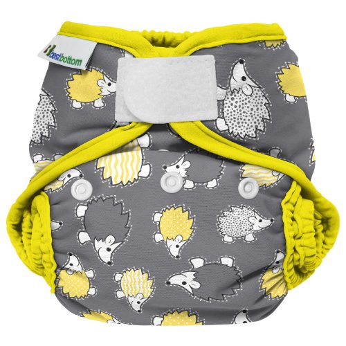Best Bottom Cloth Diaper Shell - Hook & Loop - Hedgehog