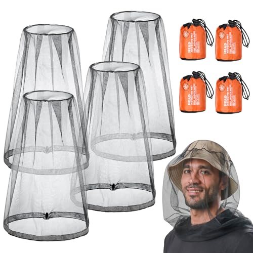 ACWOO Midge Head Net, Mosquito Head Protecting Net with Storage Bag, Mosquito Head Net Face Mesh,...