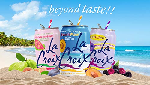 Image of La Croix Sparkling Water - Variety Pack | 3 New Summer Flavors | Beach Plum, Black Raspberry, Guava Sao Paolo. Naturally Essenced Flavored Water, 12 Fl Oz (Pack of 15)