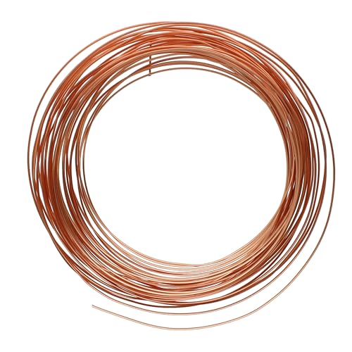 Fil de cuivre demi-rond 21 Ga couleur cuivre pour éviter les fils ronds qui glissent