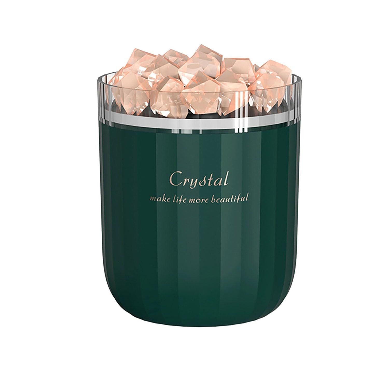 Diffusore di Olio Essenziale Portatile Lampada per Terapia del Sale Diffusore di Aromi di Pietra di Cristallo di Sale Umidificatore d'Aria Nebbia Fredda Ad Ultrasuoni 3 Colori Luci