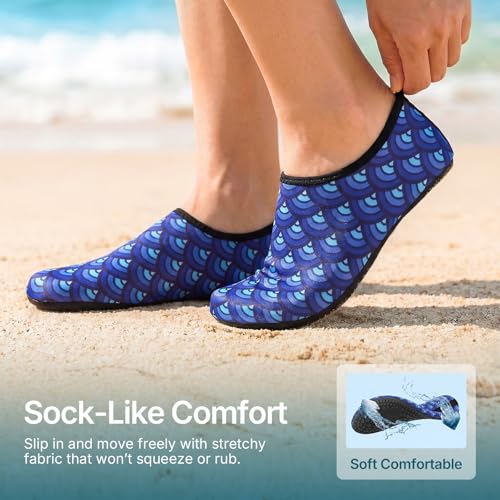 Image of Water Shoes for Women Men Quick-Dry Aqua Socks Swim Beach Outfits Barefoot | Yoga Exercise Wear Sport Accessories Pool Camping Must Haves River Hiking Youth Adult
