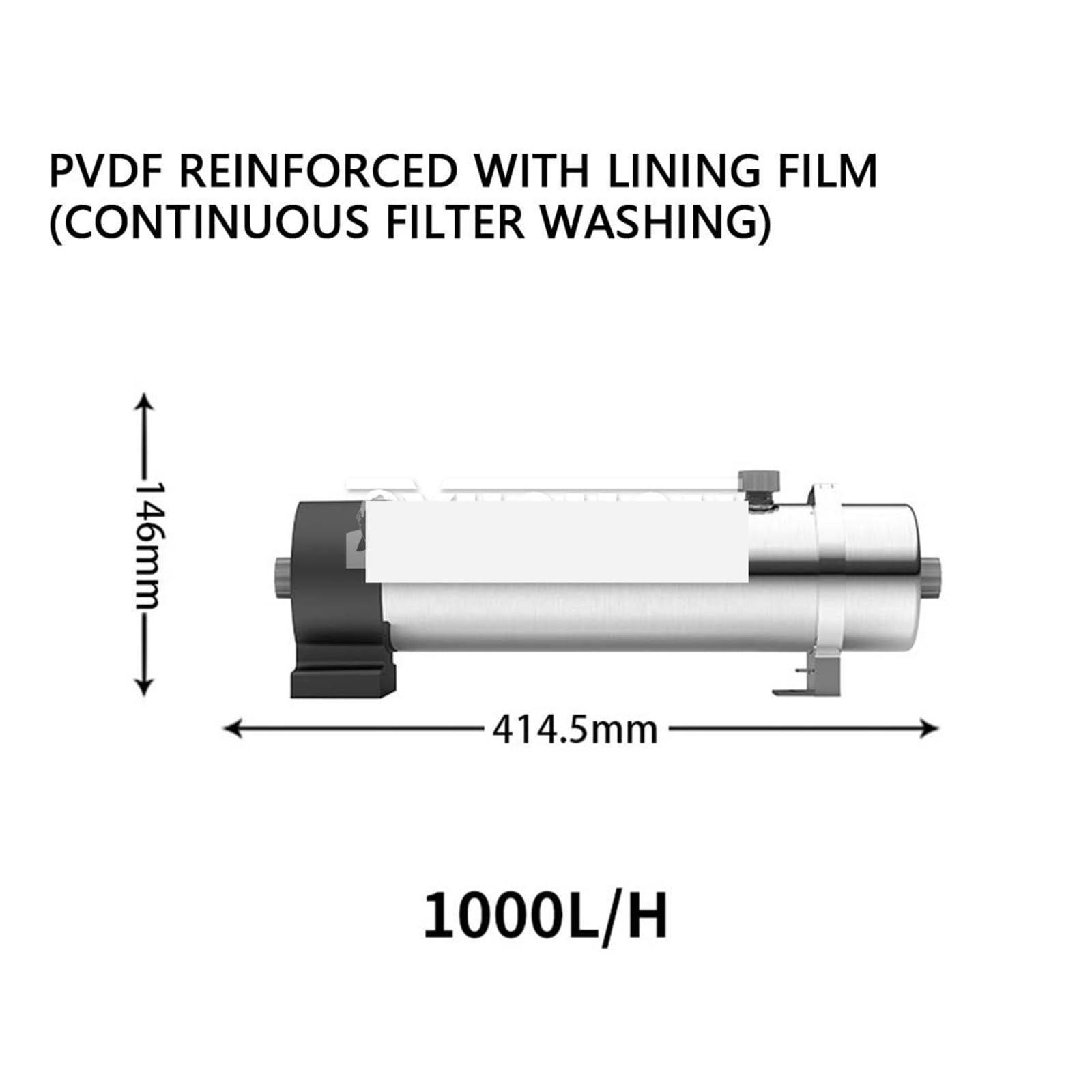 Système de filtration d'eau sous évier, Système de Filtration d'eau domestique, purificateur d'eau de cuisine, ultrafiltration PVDF en acier inoxydable pour votre cuisine, salle de bain, camping-car(U