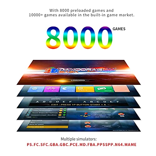 Pandoras-Box-8000-Juegos-en-1-Consola-Pandora-Arcade-Game-Console-Maquina-WiFi-3D-con-Market-Incorporado-10000-Juegos-para-descargar-Soporte-para-4-Jugadores-por-PC-TV-PS3-HDMI-VGA-USB