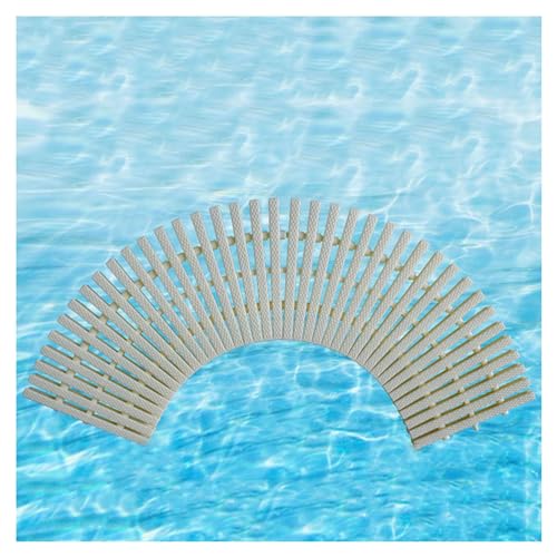 Generico Griglia di Troppo Pieno per Piscina, Copertura di Scarico in plastica ABS 18x100 cm, griglia di grondaia Estensibile per Interni/Esterni, Set da 6 per Un Migliore Controllo del Flusso dell'a