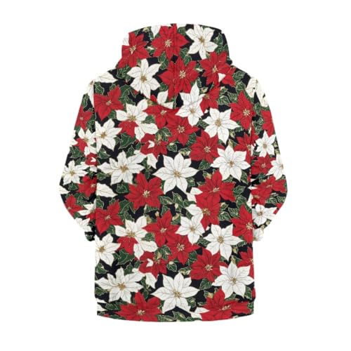 GLUDEAR Boy Girl Ugly Christmas Hoodies Kids Red Santa Claus Print Xmas Zipper Hooded Sweatshirts2