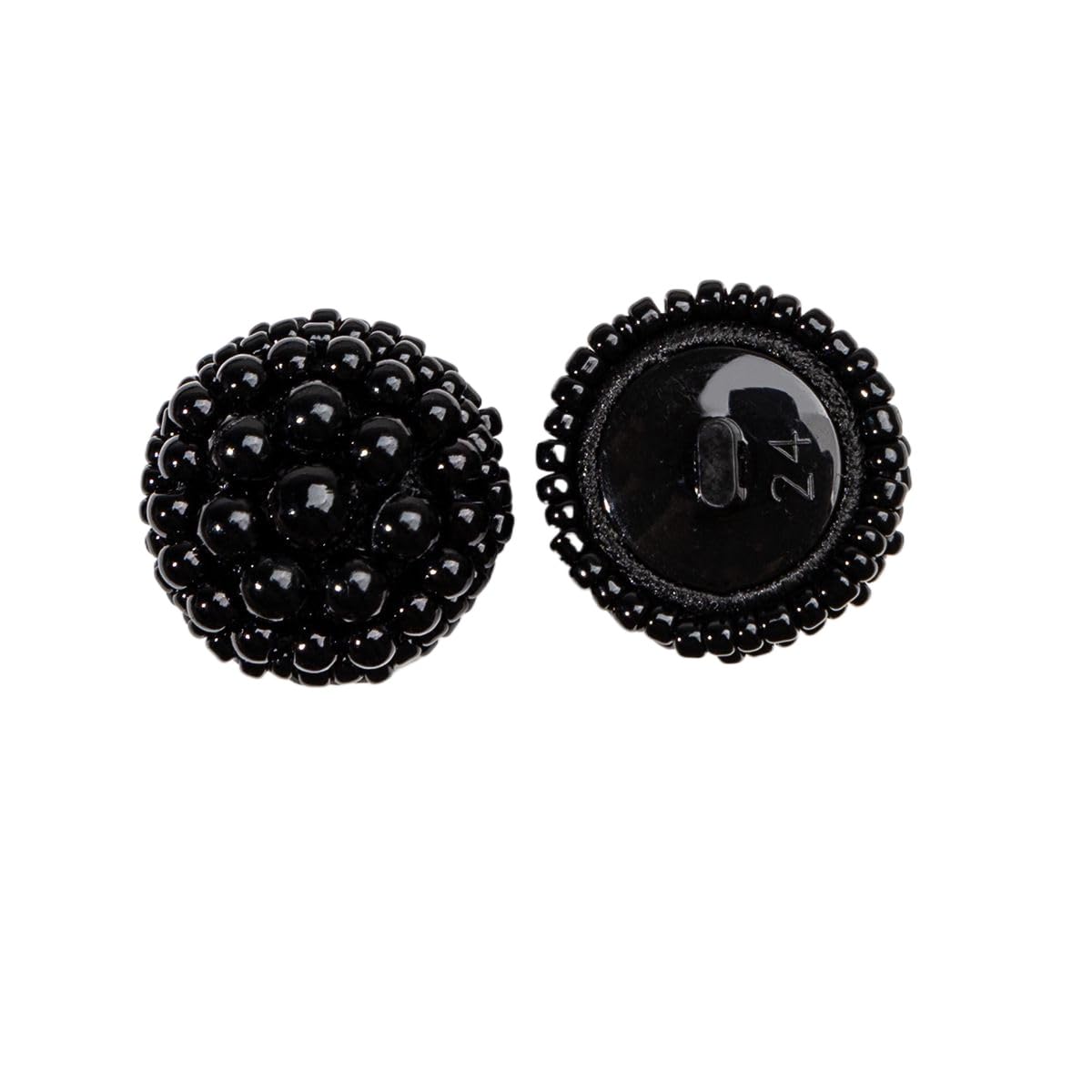 ROMDANTY Handmade Pearl Beaded Buttons, Vintage Decorative Sewing Buttons for Coats, Sweaters, Cardigans - Unique Embellished Crafting Accessories