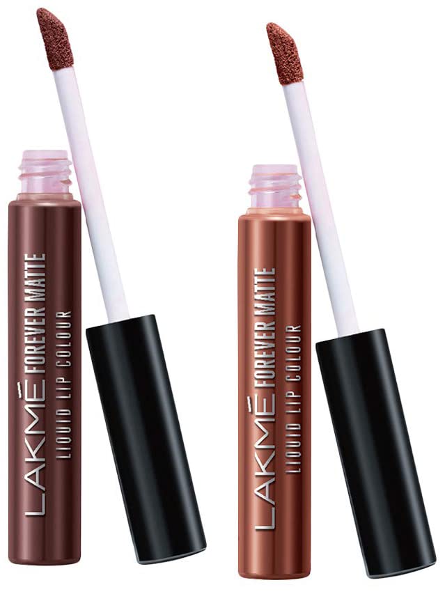 LAKMÉ Forever Matte Liquid Lip Colour, Brown Espresso, 5.6 Ml & Forever Matte Liquid Lip Colour, Nude Twist, 5.6 Ml-image-46