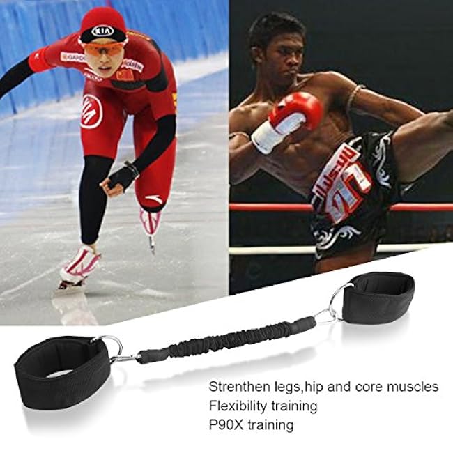 Strength Legs Resistance Bands with Ankle Straps Speed Agility Training for Running Taekwondo Skating Fitness Exercise