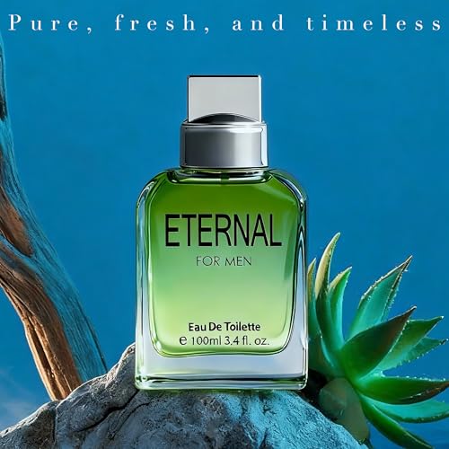 Image of ETERNAL-for men, Men's Cologne Gift, Long Lasting EDP, Aura of Elitism & Modern Style, Perfume for Business, Commute and Casual Use, 3.4 Fl Oz