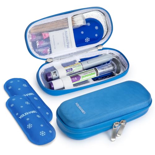 Image of YOUSHARES GLP-1 Cooler Travel Case for 2 Zepbound, Mounjaro & Insulin Pens
