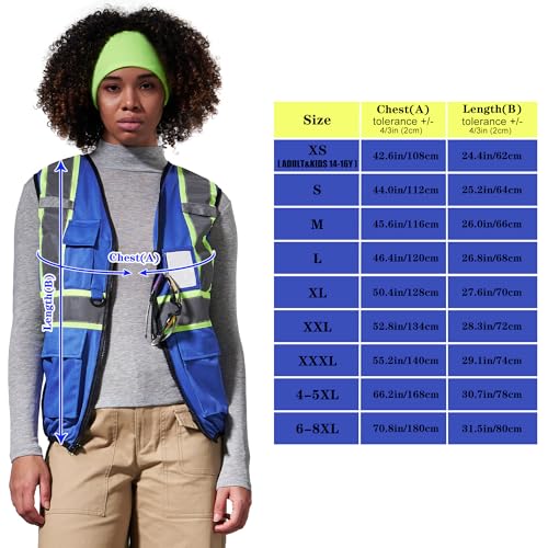 Image of AYKRM 11 color Ladies High Vis Reflective Safety Vest for Women