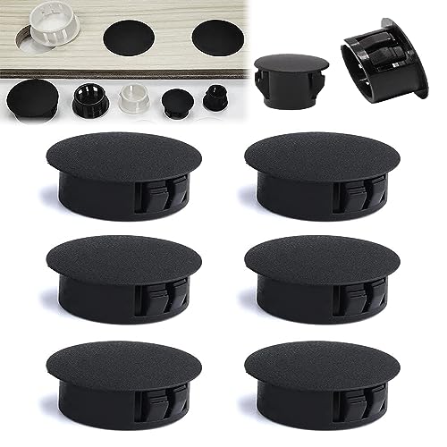 Image of Black Plastic Hole Plugs (60 mm - 6 pcs)