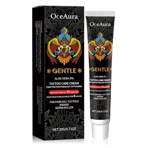 Crema para Tatuajes, Tattoo Crema Vegana para Cuidado Tatuaje, CrEma para el Cuidado Posterior del Tatuaje, CRema Post Tattoo para Tatuajes Antiguos y Nuevos