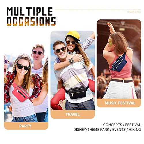 Fanny Packs For Women Men, Fashion Waist Pack Belt Bags For Teen Girls With Multi-Pockets Adjustable Belts, Cute Fanny Pack Bum Bag For Disney Travel Hiking Cycling #TOP6