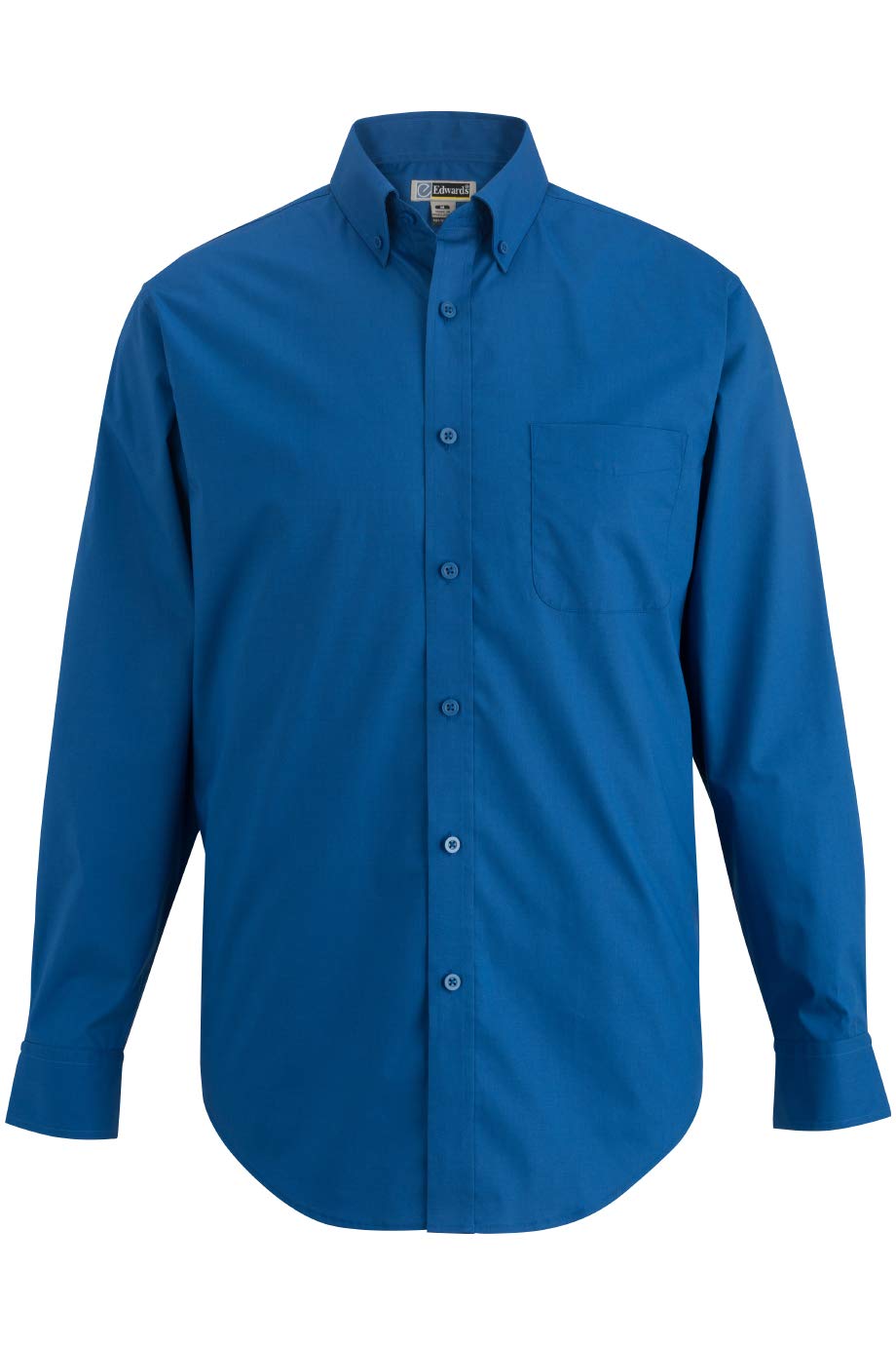 Edwards Men's Long Sleeve Stretch Poplin Shirt X-Large Royal Blue