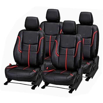 JMDi Premium Leatherette 'Maruti S-Presso' Front & Back Car Seat Cover (A Quality Product) (Black-Red) Sc6JMDi2018026
