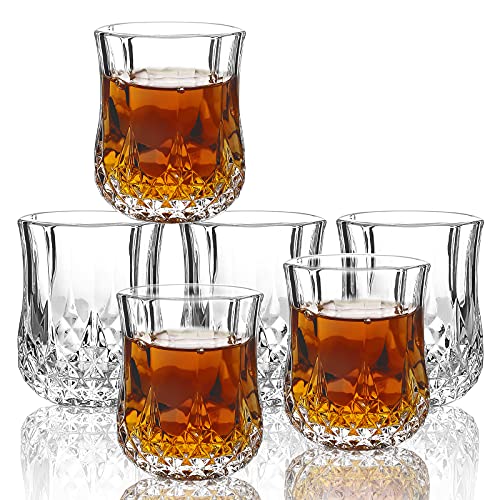 LPAMABA 12 Bicchierini Liquore da 32 ml/3 cl, Piccoli Bicchieri in Vetro, Bicchierini Shot a Base Spessa, Lavabili in Lavastoviglie, Bicchieri per Tequila Whisky, Gin, Vodka