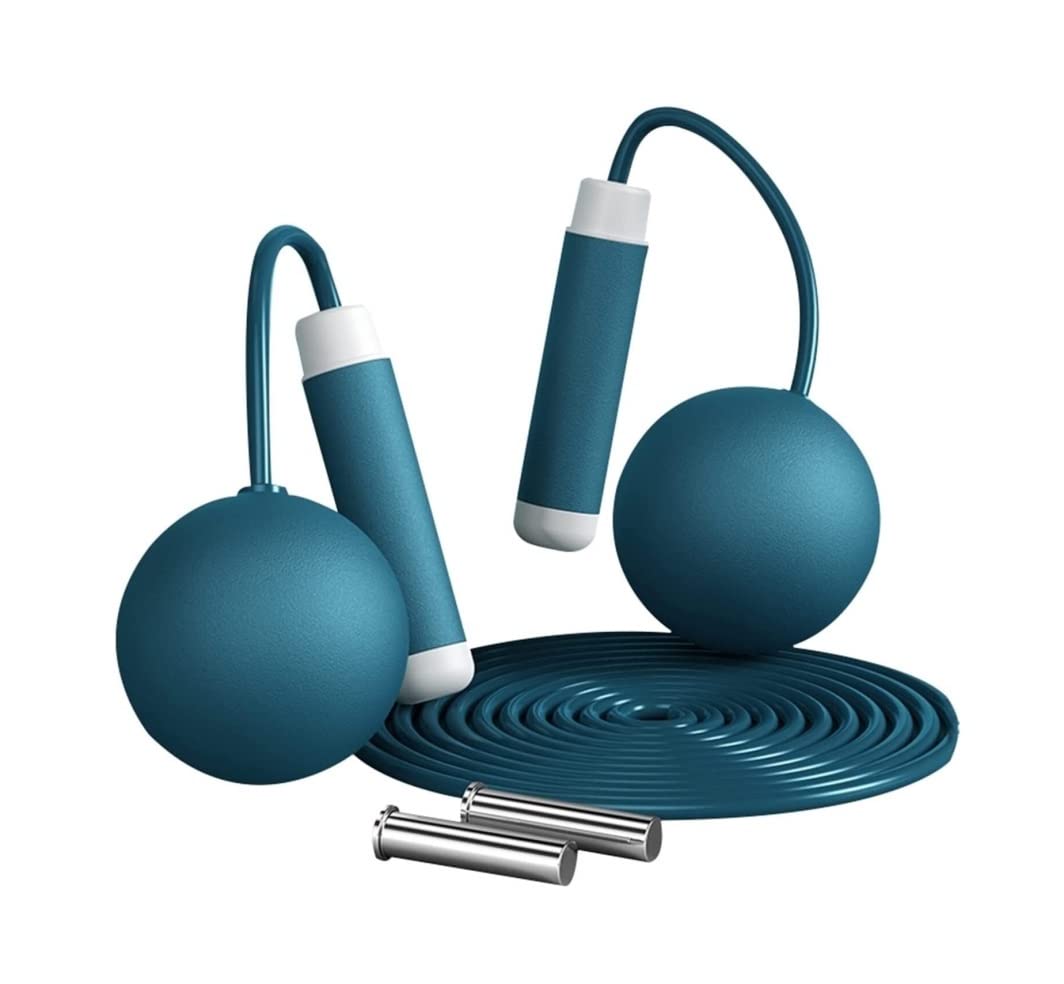 Skakanki Skakanka Bezprzewodowa Skakanka Regulowana Licznika Nieplącząca Skakanka Treningowa Skakanka Fitness Skakanka do Skakania (Blue : Blu, Size : 280cm)