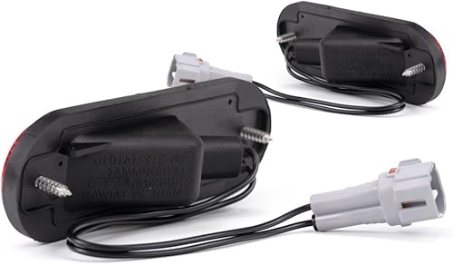 Miniatura 5 de Para Toyota RAV4 1996 97 98 99 2000 Conjunto de luz de marcador lateral lado del conductor y del pasajero  Par  Trasero  Rojo  Reemplazo para