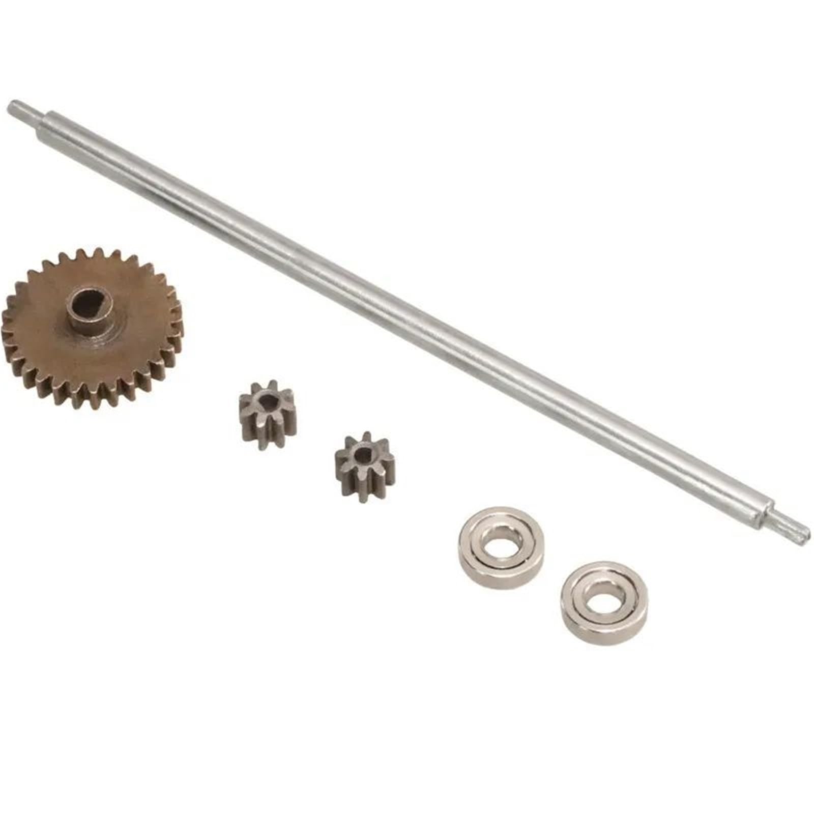para Wltoys 284010 284131 284161 K989 1/28 RC Coche 3mm Diámetro Eje Central Metal Engranaje Reducción Dientes Activo Piezas Mejora Repuestos