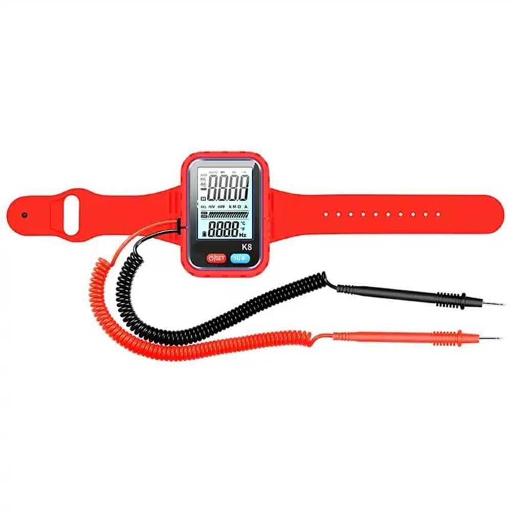 Multímetro Digital de Pulsera Recargable para Trabajos en Altitud. Probador Portátil de Resistencia y Continuidad.
