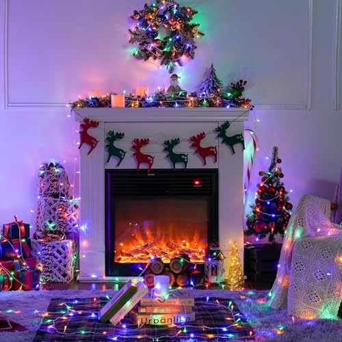 Image of URM Multicolor LED String Lights for Decoration 10M (36 LEDs) | Fairy Lights for Room, Balcony & Wall Decor | Plug in Decorative Lights for Home, Diwali, Bedroom, Party, Curtain & Aesthetic Lighting