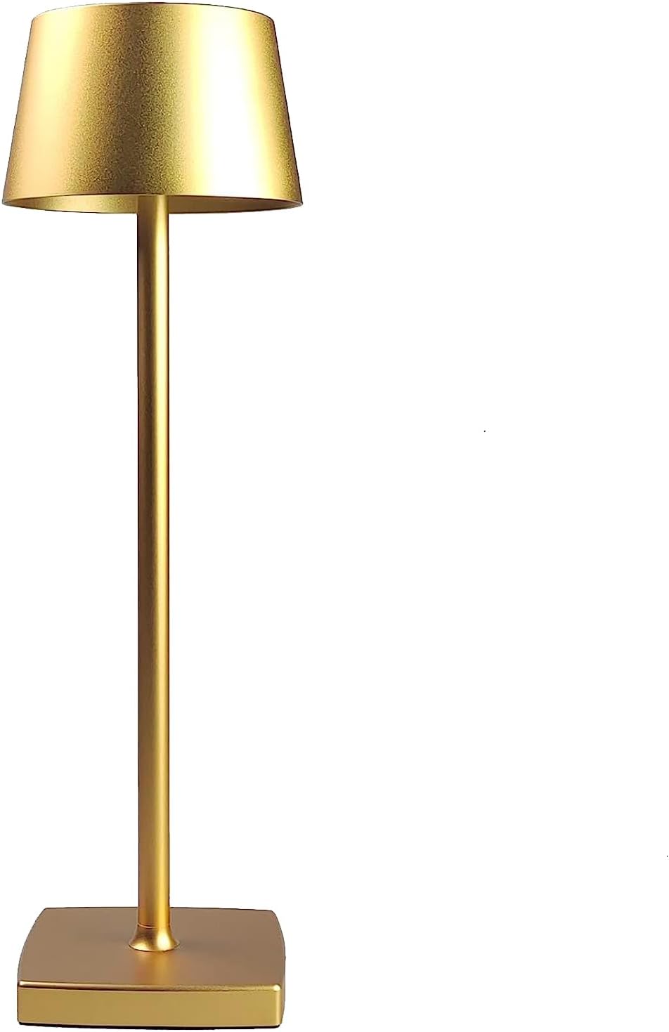 Cordless Table Lamp, Dimmable Bedside Lamp, Restaurant Atmosphere Lighting, for Indoor and Outdoor (Gold 24K)