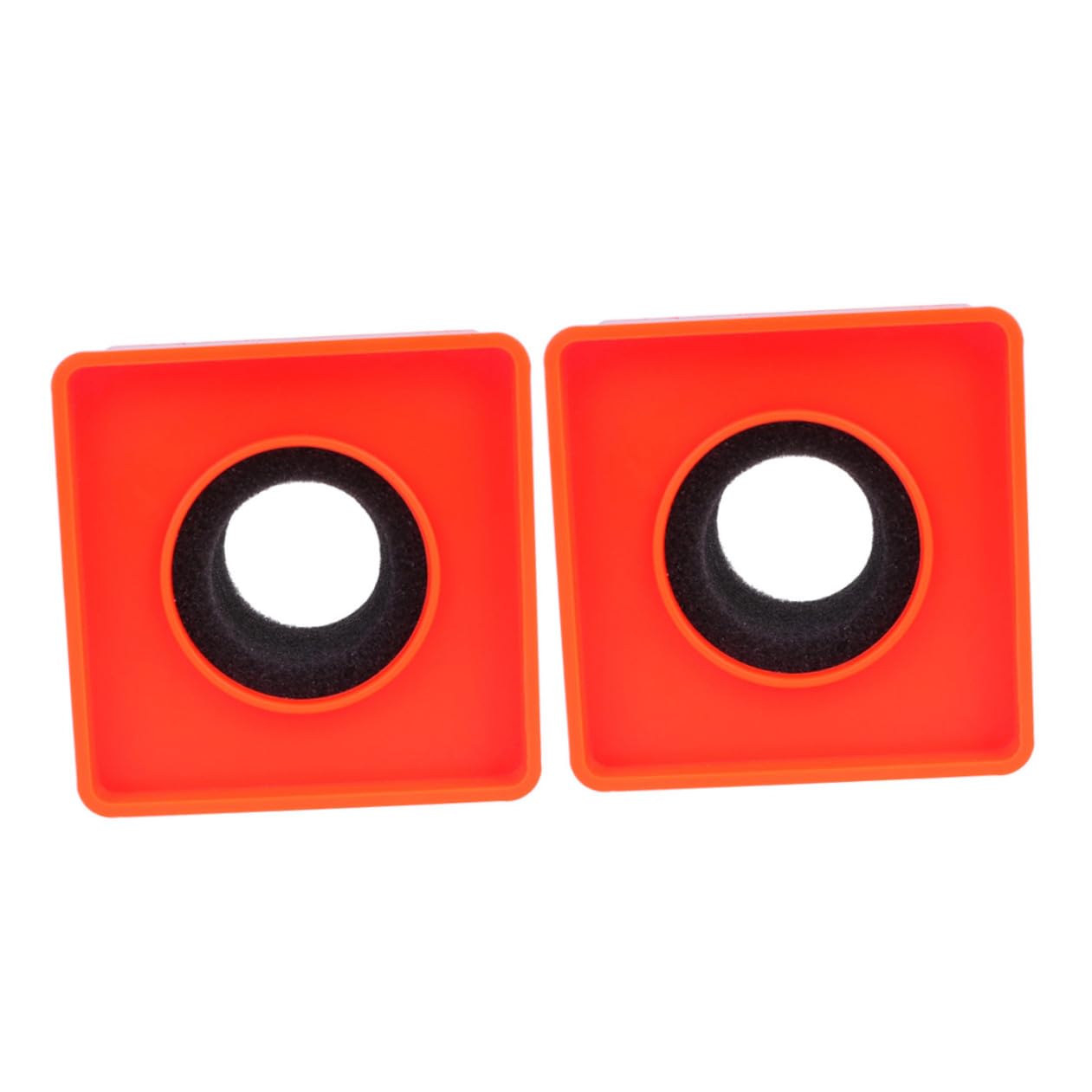 UPKOCH 3er-set Interview-mikrofonständer Abs Logo Flaggenstation Kreatives Design Großer Platz Für Logo Orange Passend Für Mikrofone 2 Stück X 3