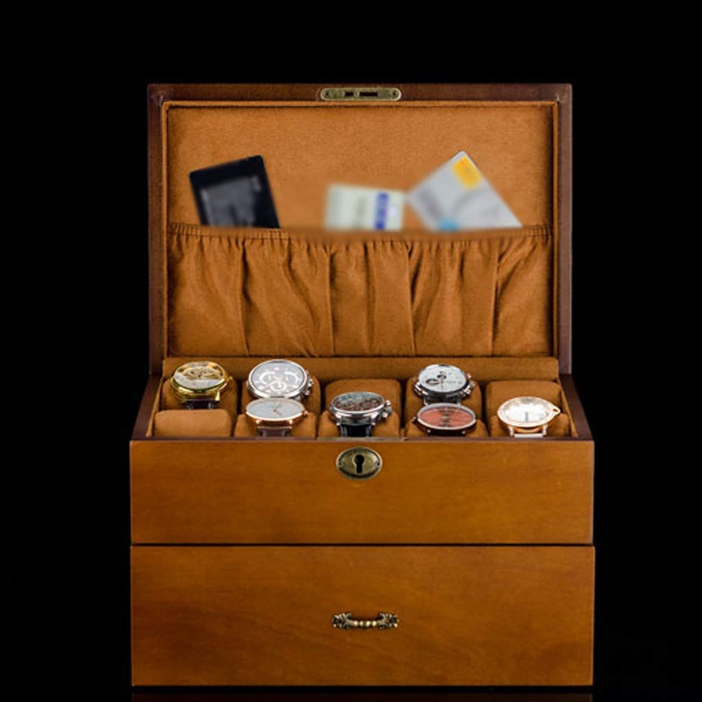 XBTGS Joyero organizador de relojes para hombres y mujeres – Joyero para relojes, almacenamiento de exhibición,