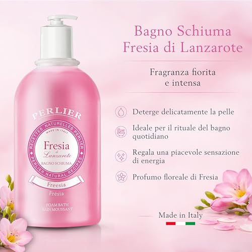 Perlier Bagno Schiuma Fresia Di Lanzarote - 3000 Ml Con Dosatore - 2
