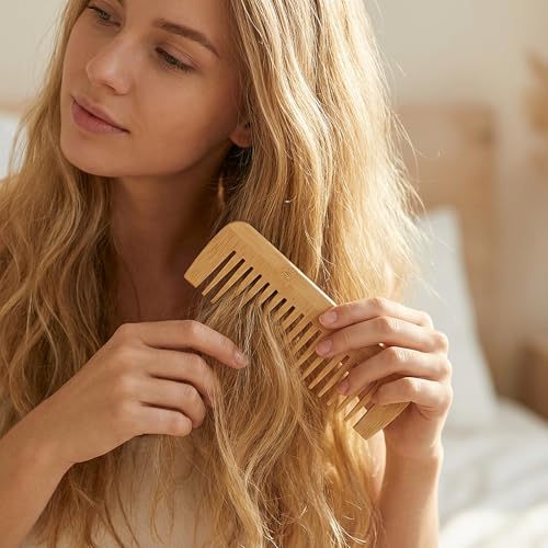 Peine de Madera para Barba y Cabello 2 Piezas miniatura 3