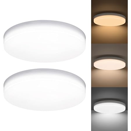 Amazon Co Jp 2個セット Sumkumy Ledシーリングライト 8畳 30w 調光調色タイプ リモコン付き 3000lm 昼光色 電球色 タイマー付き メモリ機能 常夜灯モード 高輝度 節電 Ip65レベル 取付簡単 ダイニング リビング 居間 天井照明 ホーム キッチン