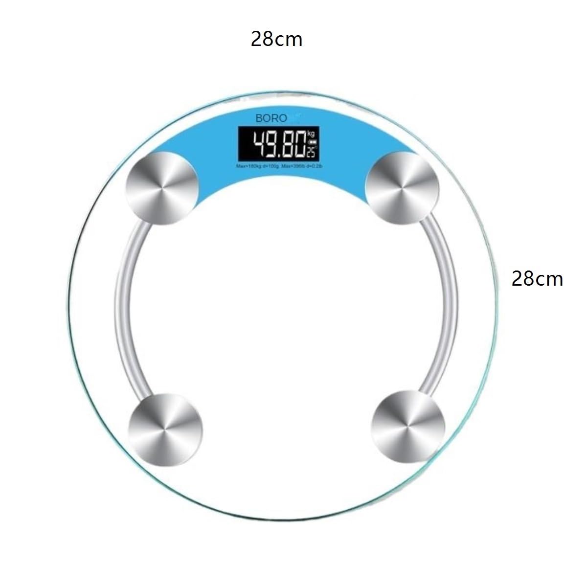 Báscula De Baño Digital Báscula Transparente LCD Electrónica Digital Báscula De Baño Báscula De Peso Multifuncional Control De Peso(Blue)