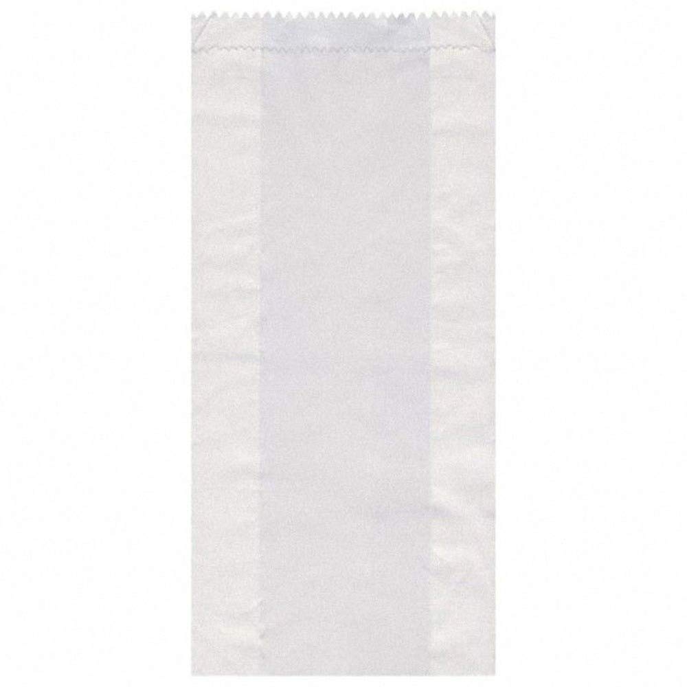 1000 Papierfaltenbeutel weiß 14+7 x 32 cm für ca. 2kg Inhalt