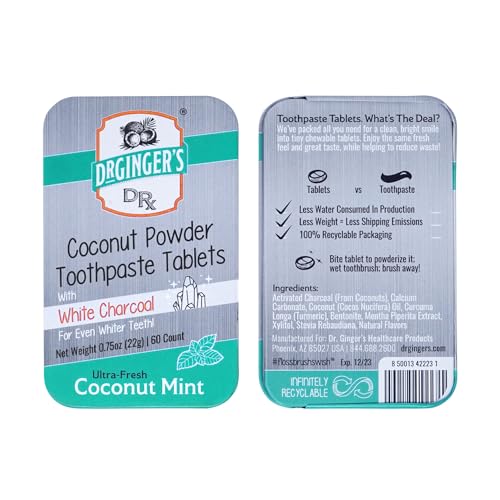 Dr. Ginger’s Coconut Mint Toothpaste Tablets