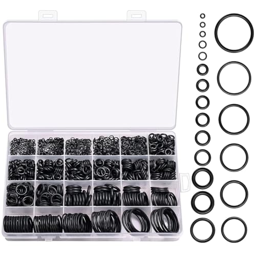 Image of STHIRA 950Pcs Rubber O Rings with Storage Box, Assorted 20 Sizes O Ring Washer Gaskets Metric Rubber Rings Replacement O Rings for Automotive Plumbing Faucet Repair