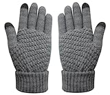 MINGSEECESS Women Multi-function Knitted Screen Winter Gloves Soft Warm Mitten for Smart phones Laptop Tablet