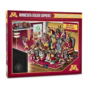 YouTheFan NCAA Minnesota Golden Gophers Purebred Fans 500pc Puzzle – A Real Nailbiter