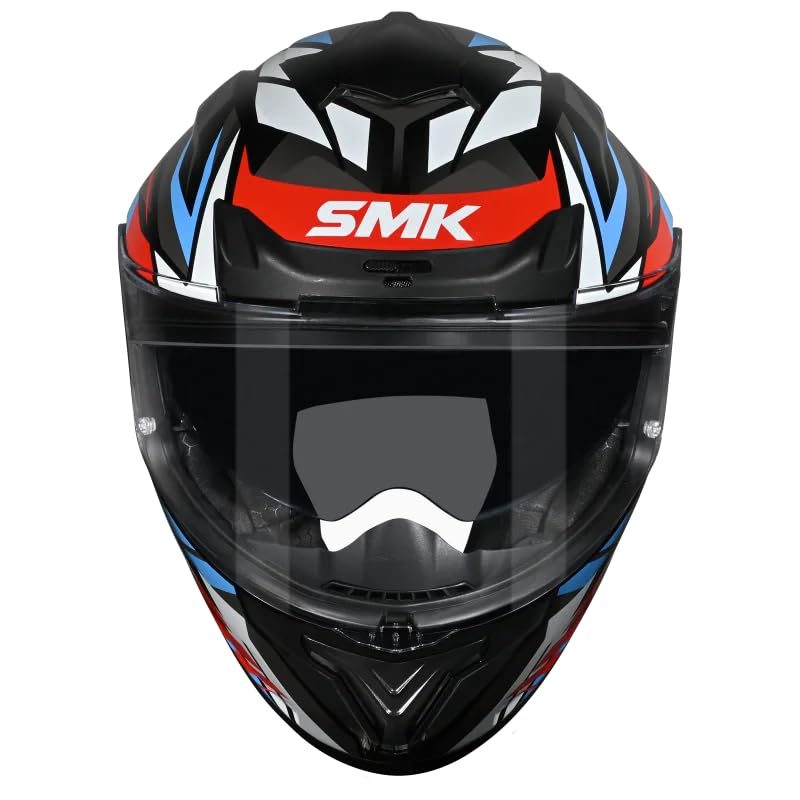 Image of SMK Typhoon Rival Full Face Dual Visor Helmet, Dual Spoiler, ISI DOT ECE 22.06 Certified