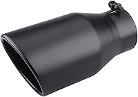 Vista 3 de LCGP Punta de escape diésel de entrada de 4 pulgadas, salida de 6 pulgadas, punta trasera de camión de 12 pulgadas de largo, diseño de ángulo