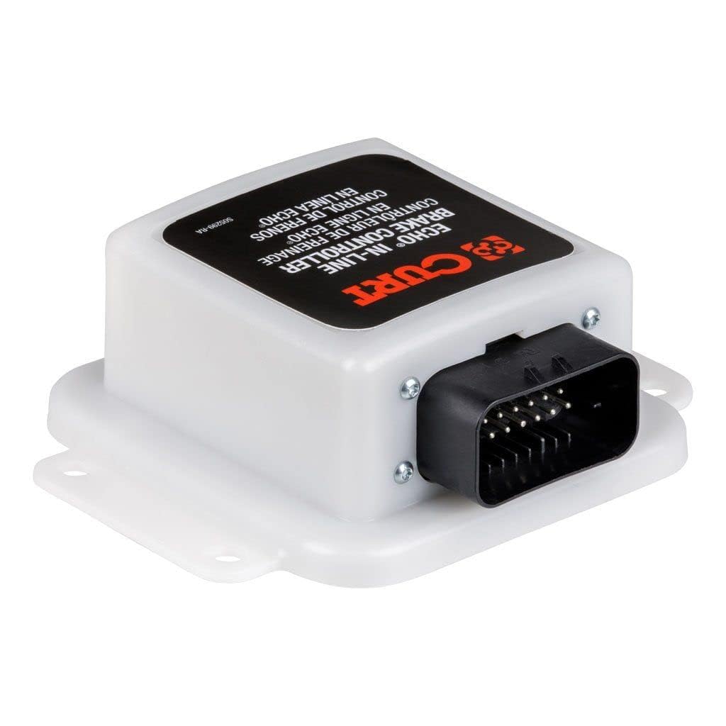 CURT 51200 Echo in-Line Electric Trailer Brake Controller with Bluetooth® Enabled Smartphone Connection, Proportional