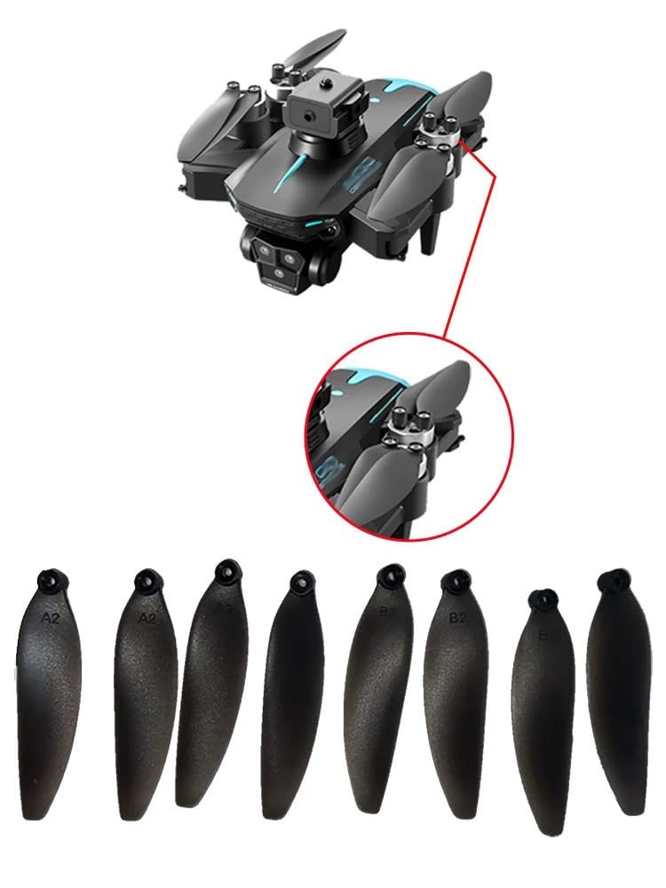 8 pezzi eliche for droni compatibili con la versione brushless KY605S pezzi di ricambio paddle accessori di ricambio for droni Sostituire la parte(KY605S Paddles 48pcs)