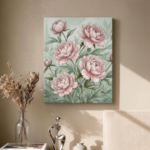 Impresión de póster botánico en lienzo envuelto para decoración 2