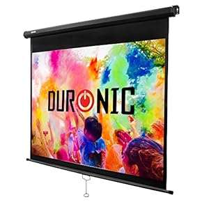 Duronic MPS70/43 HD Beamer Scherm | 142,5 x 107,5 cm | 4K / 8K Ultra HDR 3D Ready 4:3 70” Projectiescherm | Ideaal voor…