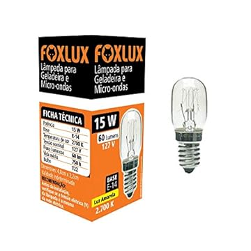 Foxlux Lâmpada para Geladeira/Microondas 15W 127V E14