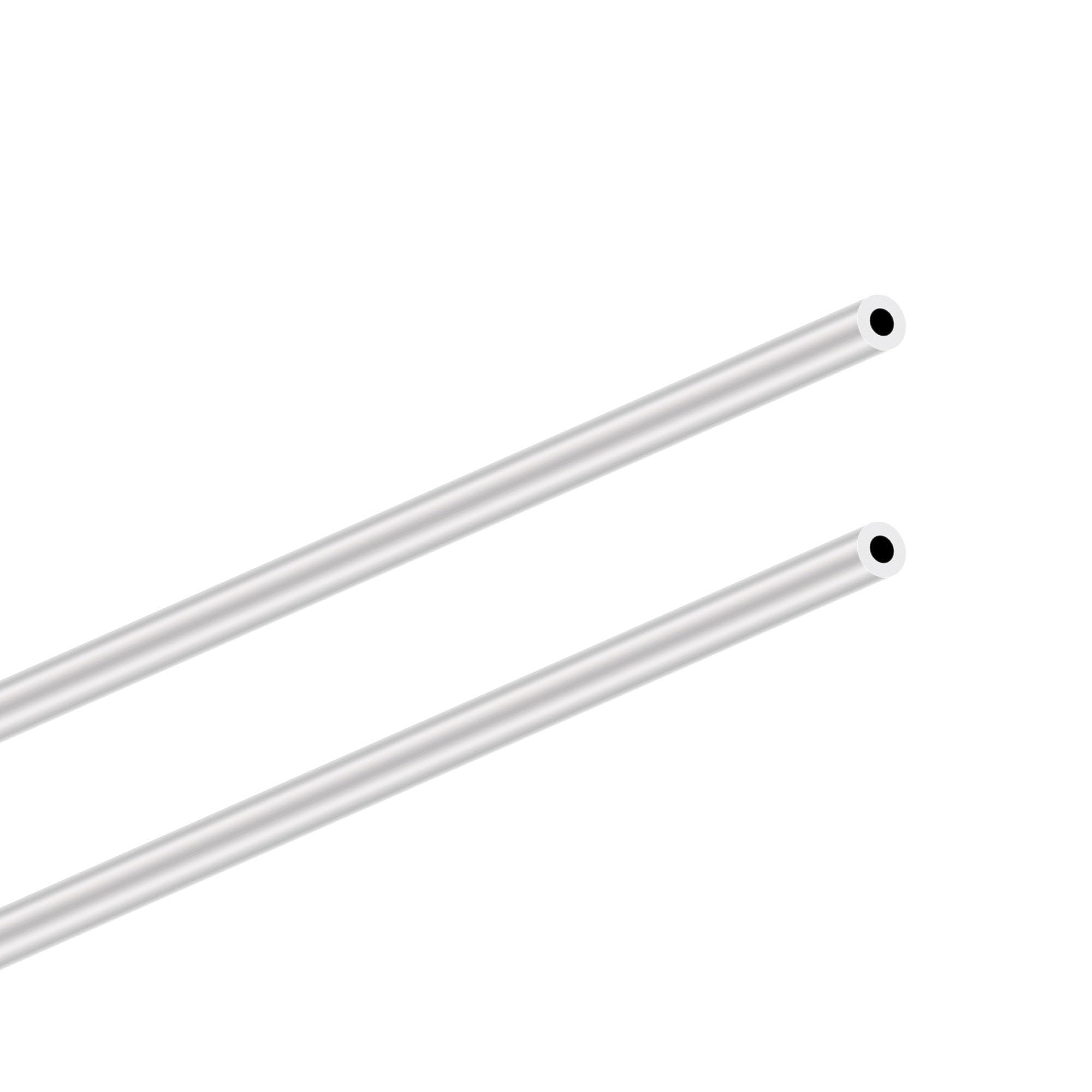 Lavmhab Silver 6063 Aluminum Tube 8Mm Od X 2.0Mm Wall Thickness 300Mm Length, Aluminum Round Tubing Seamless Straight Pipes (2Pcs)