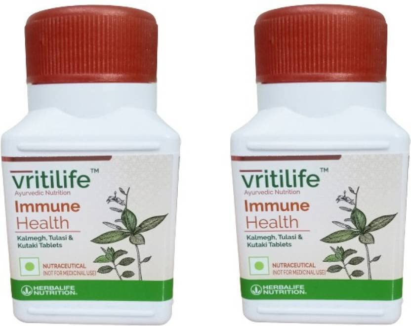 HERBALIFE Vritilife Immune Health With Kalmegh, Tulsi & Katuki Combo Pack Of 2 PCS Nutrition Drink (2x30 g, Tulsi Flavored)